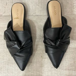 ALDO Black Mules